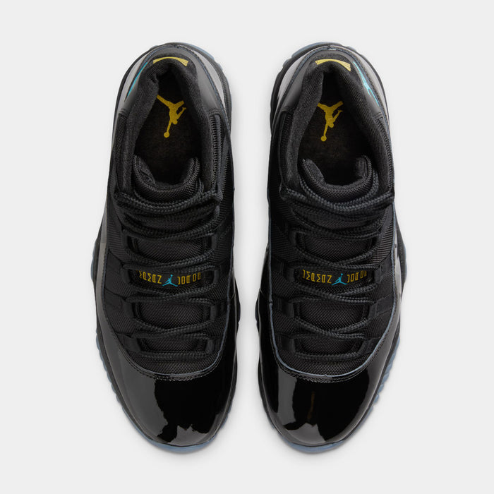 Air Jordan 11 Retro Gamma Mens Lifestyle Shoes (Black/Gamma Blue/Black/Varsity Maize) Limit One Per Customer