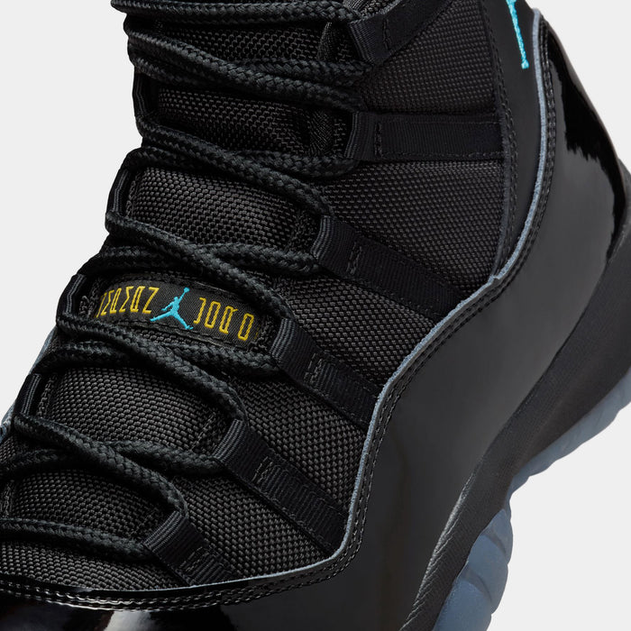 Air Jordan 11 Retro Gamma Mens Lifestyle Shoes (Black/Gamma Blue/Black/Varsity Maize) Limit One Per Customer