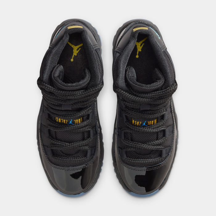 Air Jordan 11 Retro Gamma Preschool Lifestyle Shoes (Black/Gamma Blue/Varsity Maize) Limit One Per Customer