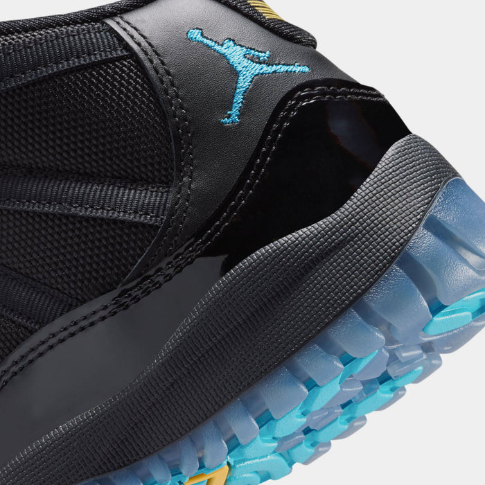Air Jordan 11 Retro Gamma Preschool Lifestyle Shoes (Black/Gamma Blue/Varsity Maize) Limit One Per Customer