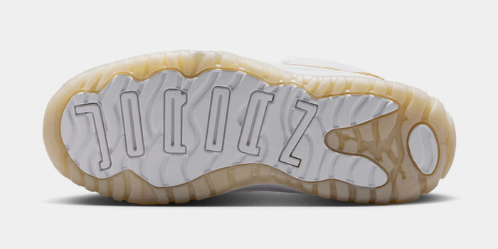 Air Jordan 11 Retro Low Mothers Day Preschool Lifestyle Shoes (White/Metallic Gold/Team Gold)