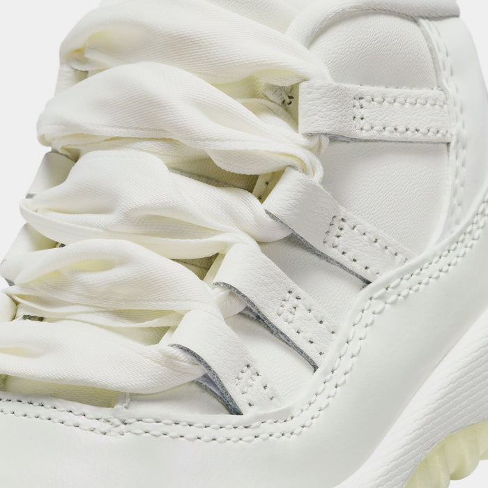 Air Jordan 11 Retro Pearl Infant Toddler Lifestyle Shoes (Sail/Pearl Grey/White/Metallic Silver)