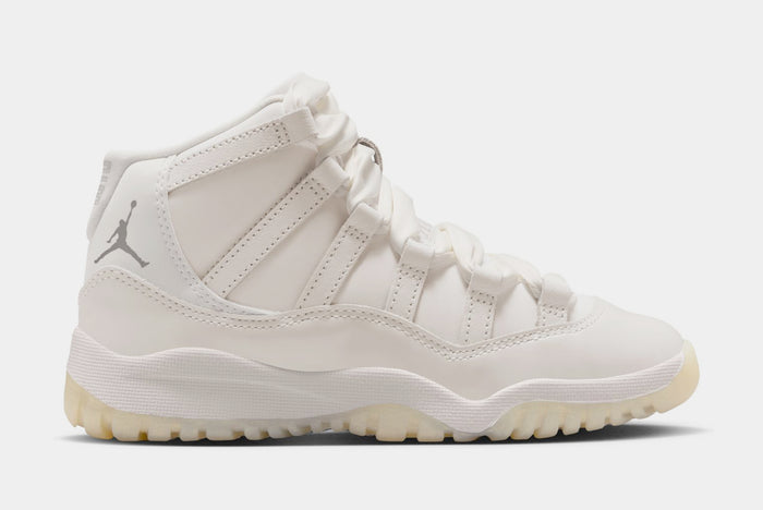 Air Jordan 11 Retro Pearl Preschool Lifestyle Shoes (Sail/Pearl Grey/White/Metallic Silver)