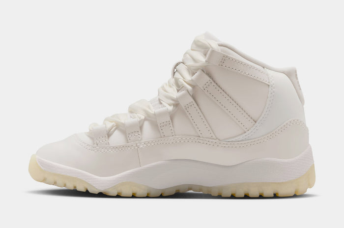 Air Jordan 11 Retro Pearl Preschool Lifestyle Shoes (Sail/Pearl Grey/White/Metallic Silver)