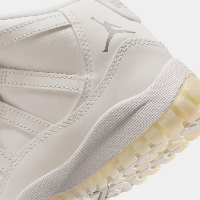 Air Jordan 11 Retro Pearl Preschool Lifestyle Shoes (Sail/Pearl Grey/White/Metallic Silver)