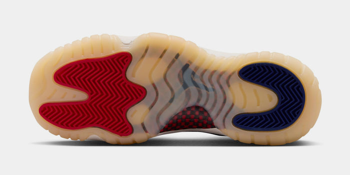 Air Jordan 11 Retro Rare Air Grade School Lifestyle Shoes (Deep Royal Blue/Fire Red/Sail/Black) Limit One Per Customer