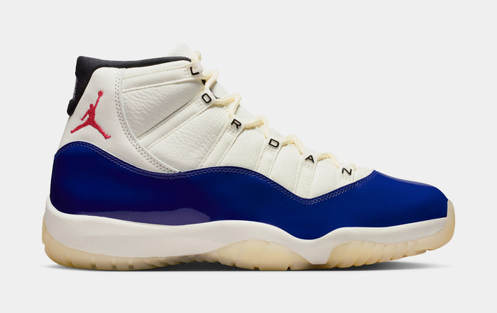 Air Jordan 11 Retro Rare Air Mens Lifestyle Shoes (Deep Royal Blue/Fire Red/Sail/Black) Limit One Per Customer