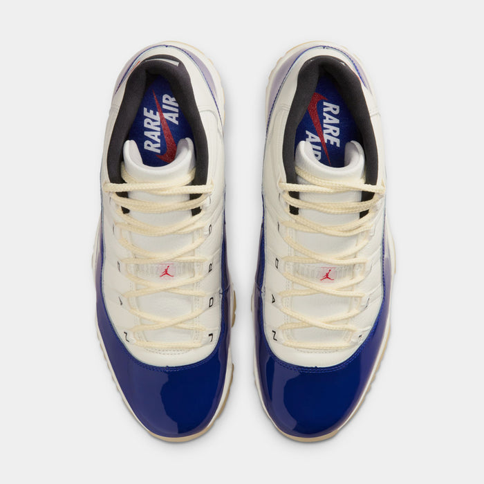 Air Jordan 11 Retro Rare Air Mens Lifestyle Shoes (Deep Royal Blue/Fire Red/Sail/Black) Limit One Per Customer