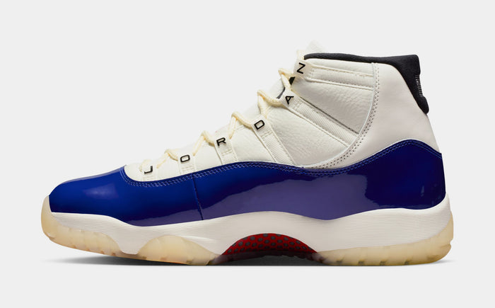 Air Jordan 11 Retro Rare Air Mens Lifestyle Shoes (Deep Royal Blue/Fire Red/Sail/Black) Limit One Per Customer
