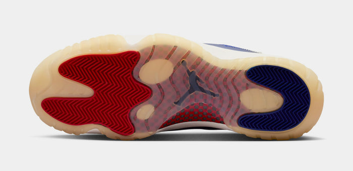 Air Jordan 11 Retro Rare Air Mens Lifestyle Shoes (Deep Royal Blue/Fire Red/Sail/Black) Limit One Per Customer