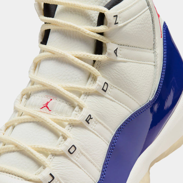 Air Jordan 11 Retro Rare Air Mens Lifestyle Shoes (Deep Royal Blue/Fire Red/Sail/Black) Limit One Per Customer