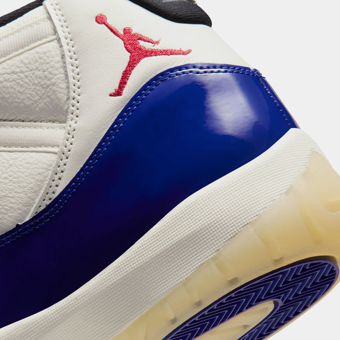 Air Jordan 11 Retro Rare Air Mens Lifestyle Shoes (Deep Royal Blue/Fire Red/Sail/Black) Limit One Per Customer