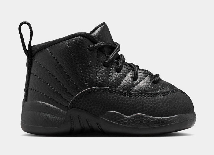 Air Jordan 12 Retro Bloodline Infant Toddler Shoes (Black/Varsity Red) Free Shipping