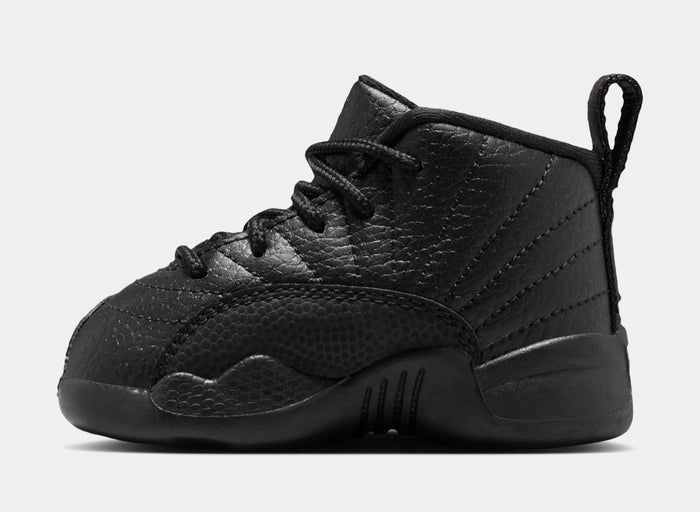 Air Jordan 12 Retro Bloodline Infant Toddler Shoes (Black/Varsity Red) Free Shipping