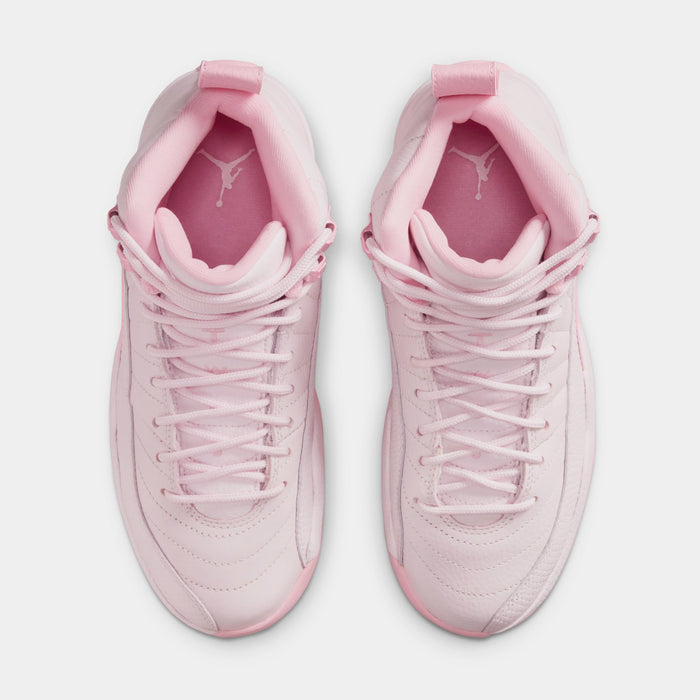 Air Jordan 12 Retro Pearl Pink Grade School Lifestyle Shoes (Pearl Pink/Medium Soft Pink)