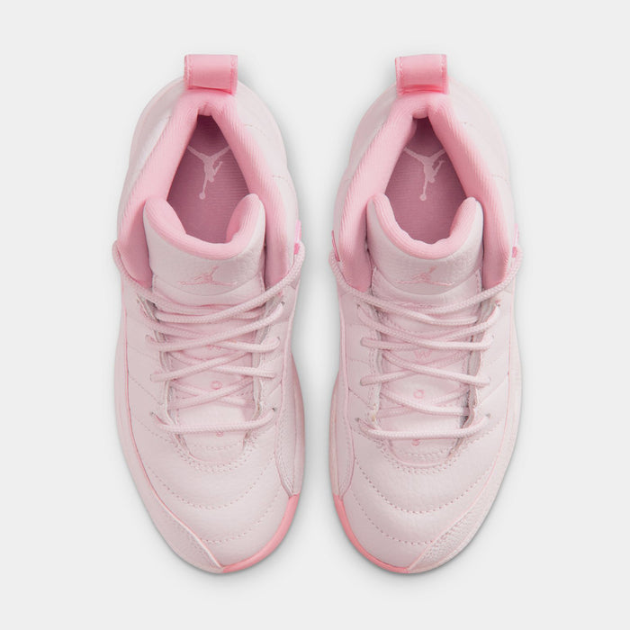 Air Jordan 12 Retro Pearl Pink Preschool Lifestyle Shoes (Pearl Pink/Medium Soft Pink)