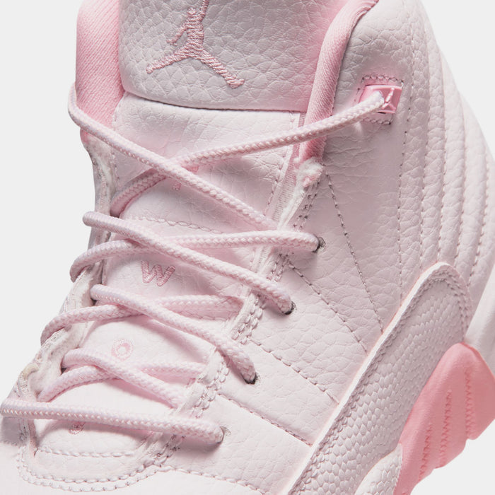 Air Jordan 12 Retro Pearl Pink Preschool Lifestyle Shoes (Pearl Pink/Medium Soft Pink)