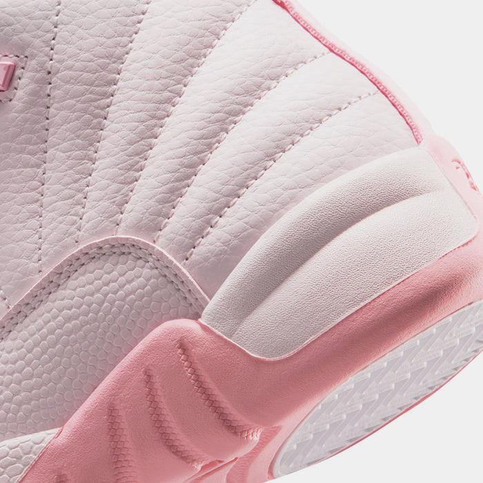Air Jordan 12 Retro Pearl Pink Preschool Lifestyle Shoes (Pearl Pink/Medium Soft Pink)