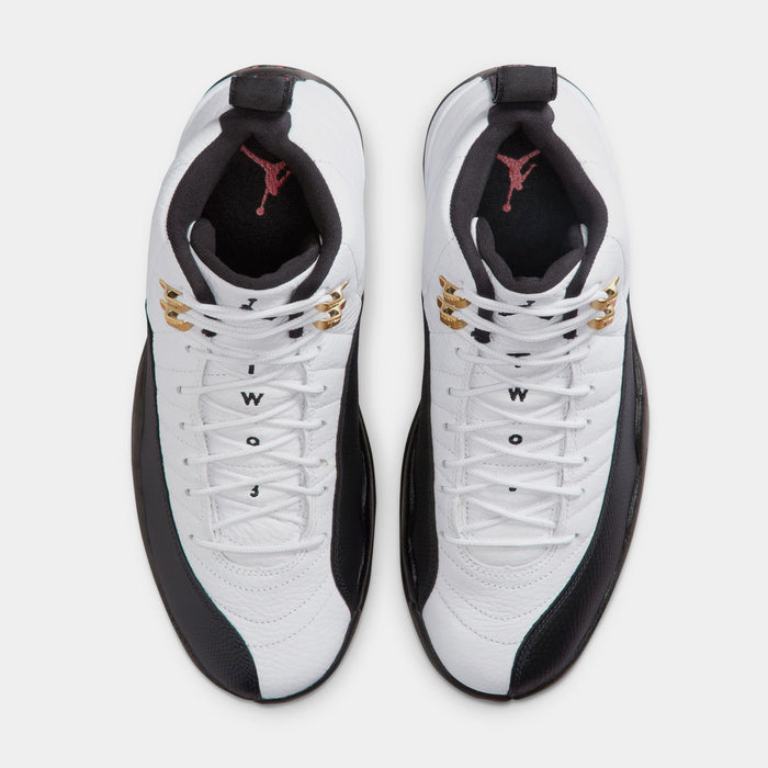 Air Jordan 12 Retro Taxi Mens Lifestyle Shoes (White/Black/Taxi)