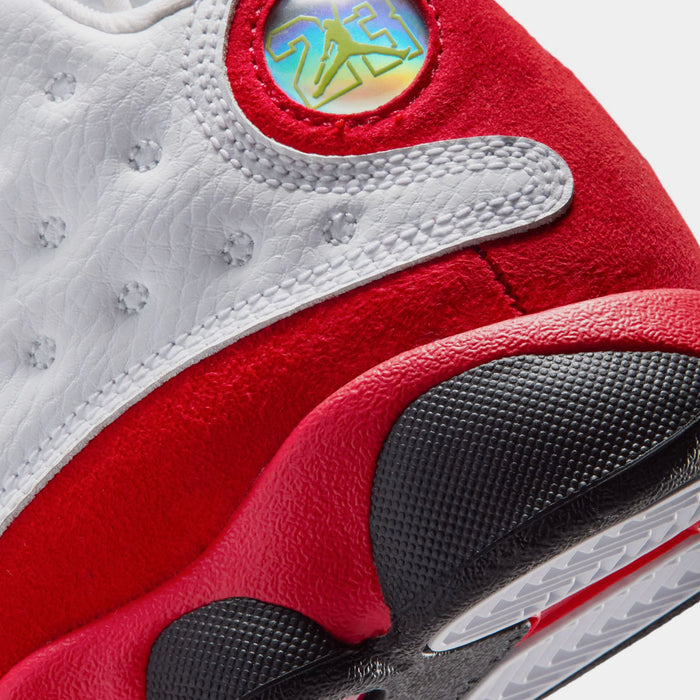 Air Jordan 13 Retro White And University Red Preschool Lifestyle Shoes (White/Black/True Red)