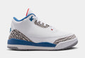Air Jordan 3 Retro OG True Blue Preschool Lifestyle Shoes (White/Fire Red/True Blue)Free Shipping