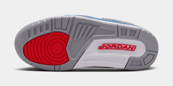 Air Jordan 3 Retro OG True Blue Preschool Lifestyle Shoes (White/Fire Red/True Blue)Free Shipping