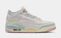 Air Jordan 3 Retro Sail And Jade Aura Mens Lifestyle Shoes (Sail/Jade Aura/Aura/Iced Carmine)