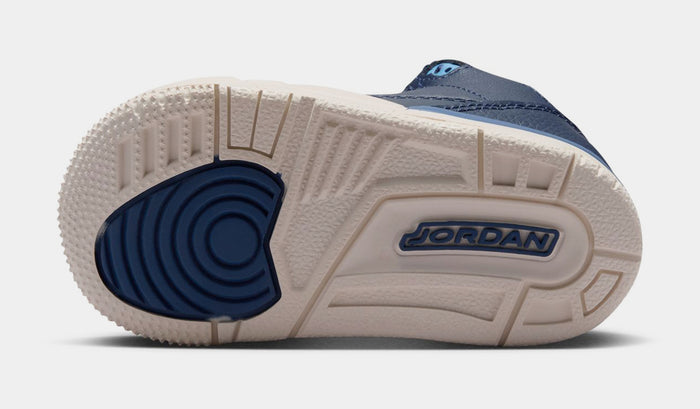 Air Jordan 3 Retro Sport Renaissance Infant Toddler Lifestyle Shoes (Obsidian/Chalk/Track Red) Free Shipping