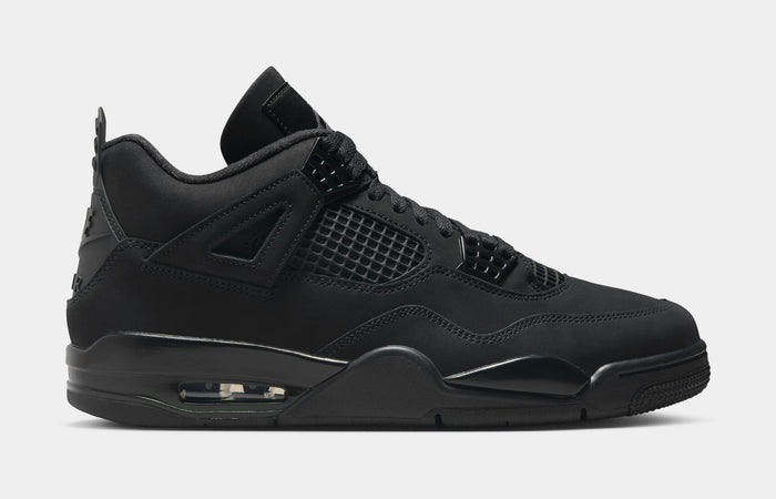 Air Jordan 4 Retro Black Cat Mens Lifestyle Shoes (Black/Black/Light Graphite) Limit One Per Customer