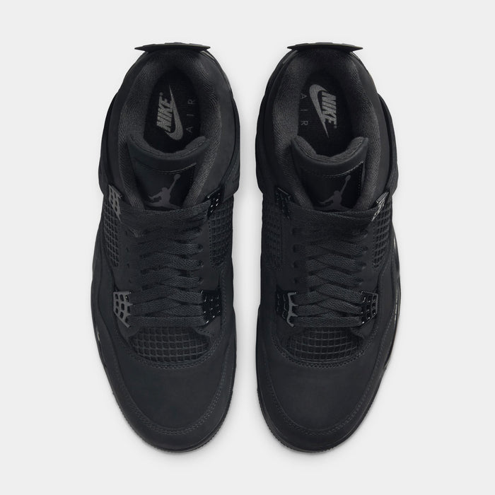 Air Jordan 4 Retro Black Cat Mens Lifestyle Shoes (Black/Black/Light Graphite) Limit One Per Customer