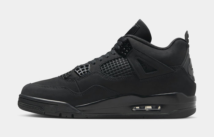 Air Jordan 4 Retro Black Cat Mens Lifestyle Shoes (Black/Black/Light Graphite) Limit One Per Customer