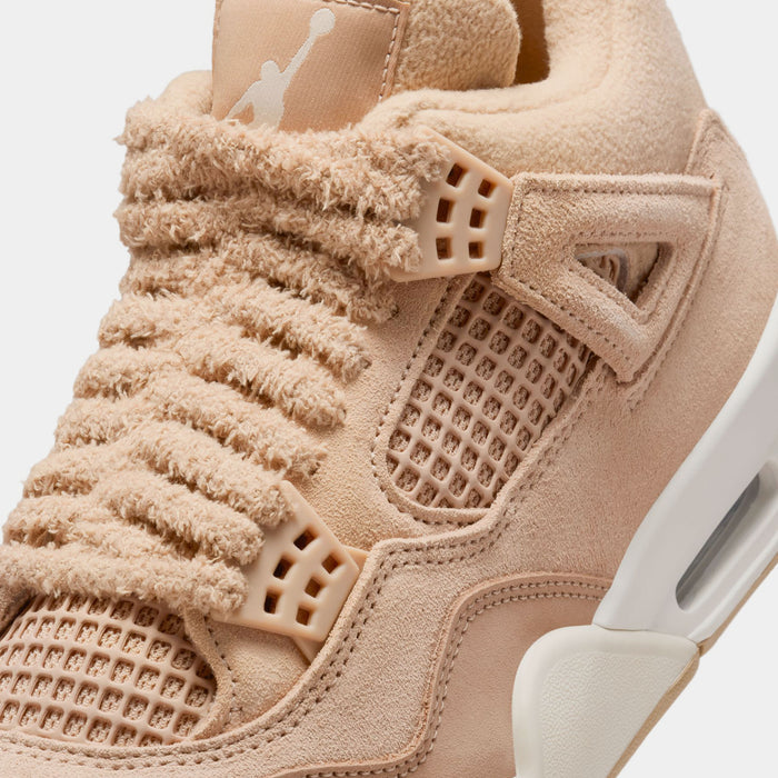 Air Jordan 4 Retro Cozy Girl Womens Lifestyle Shoes (Hemp/Light Orewood Brown)