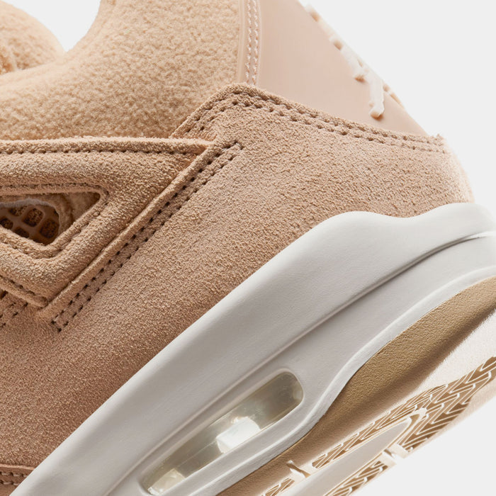 Air Jordan 4 Retro Cozy Girl Womens Lifestyle Shoes (Hemp/Light Orewood Brown)