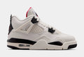 Air Jordan 4 Retro Flight Club Grade School Lifestyle Shoes (Sail/Black/University Red)