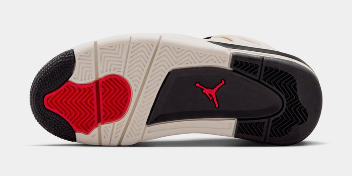 Air Jordan 4 Retro Flight Club Grade School Lifestyle Shoes (Sail/Black/University Red)