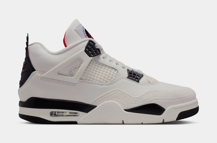 Air Jordan 4 Retro Flight Club Mens Lifestyle Shoes (Sail/Black/University Red)