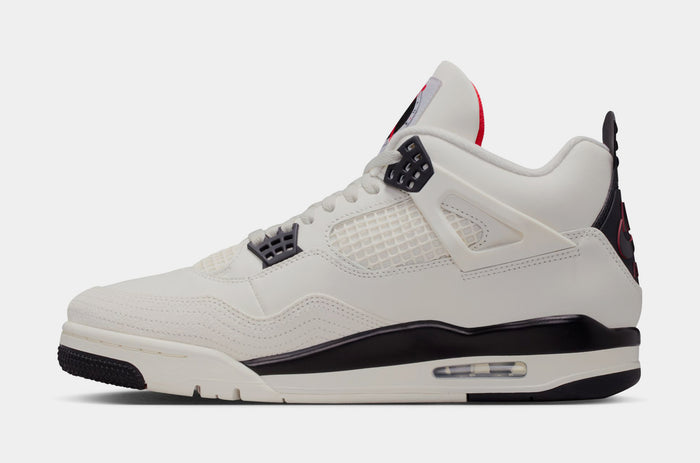 Air Jordan 4 Retro Flight Club Mens Lifestyle Shoes (Sail/Black/University Red)