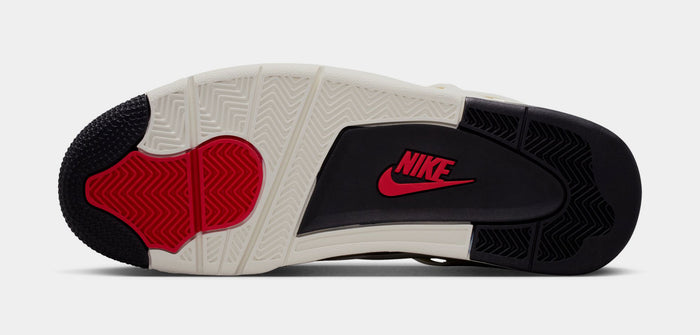 Air Jordan 4 Retro Flight Club Mens Lifestyle Shoes (Sail/Black/University Red)