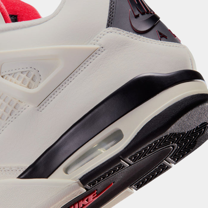 Air Jordan 4 Retro Flight Club Mens Lifestyle Shoes (Sail/Black/University Red)