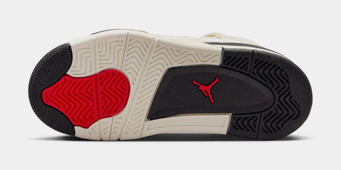 Air Jordan 4 Retro Flight Club Preschool Lifestyle Shoes (Sail/Black/University Red)