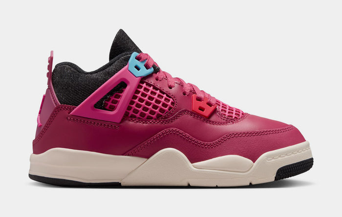 Air Jordan 4 Retro She's A Star Preschool Lifestyle Shoes (Sweet Beet/Off Noir/Chalk/Desert Pink)