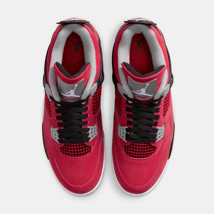Air Jordan 4 Retro Toro Bravo Mens Lifestyle Shoes (Fire Red/White/Black/Cement Grey)