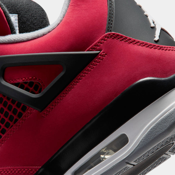 Air Jordan 4 Retro Toro Bravo Mens Lifestyle Shoes (Fire Red/White/Black/Cement Grey)