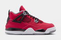 Air Jordan 4 Retro Toro Bravo Preschool Lifestyle Shoes (Fire Red/White/Black/Cement Grey)