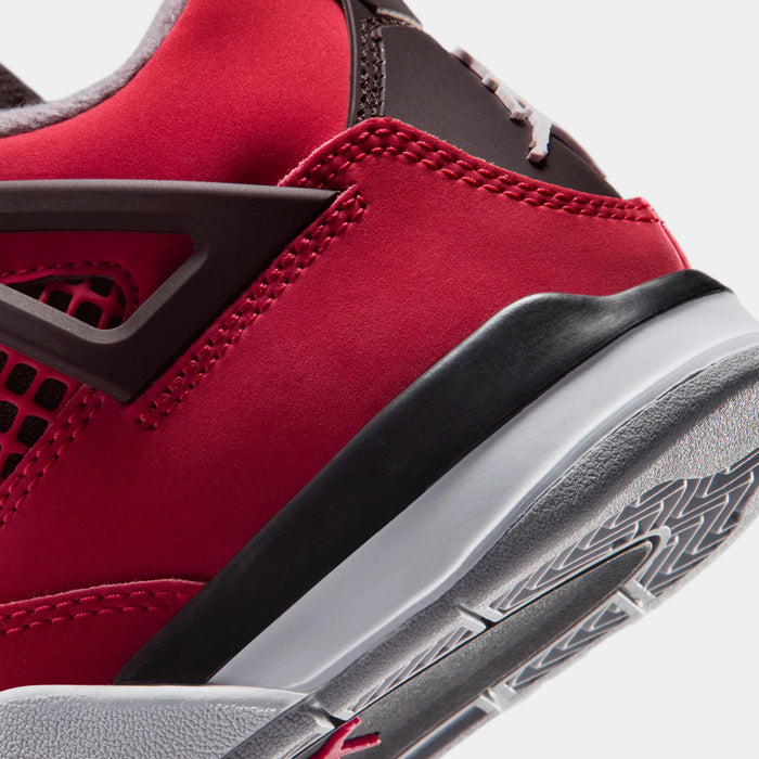 Air Jordan 4 Retro Toro Bravo Preschool Lifestyle Shoes (Fire Red/White/Black/Cement Grey)