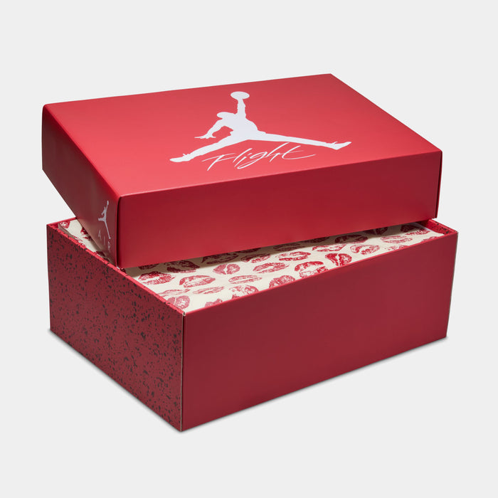 Air Jordan 4 Retro Valentines Day Womens Lifestyle Shoes (Pale Ivory/Sierra Red/Tough Red)