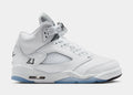 Air Jordan 5 Retro OG White Metallic Grade School Lifestyle Shoes (White/Black/Metallic Silver) Free Shipping