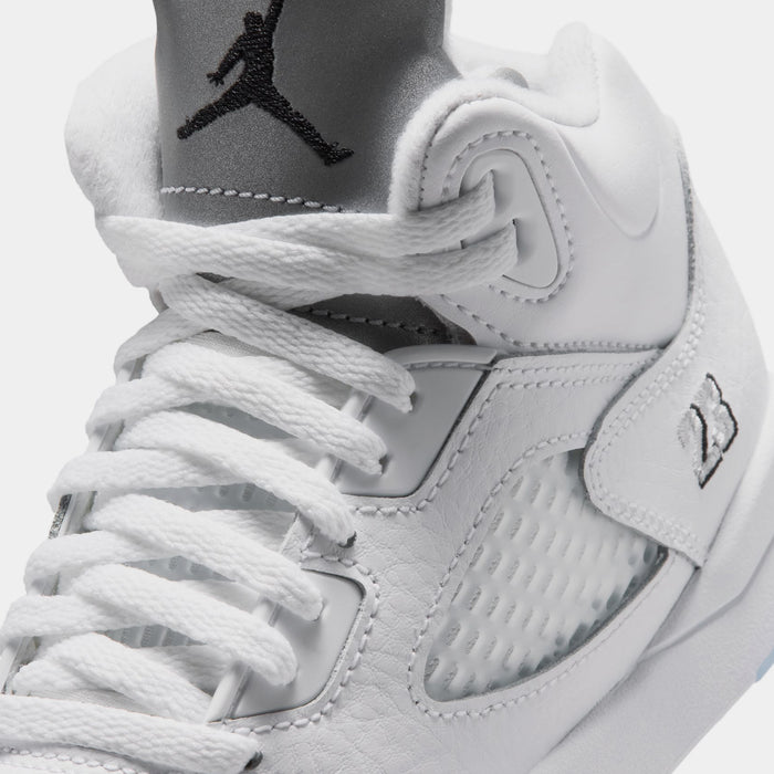 Air Jordan 5 Retro OG White Metallic Preschool Lifestyle Shoes (White/Black/Metallic Silver) Free Shipping