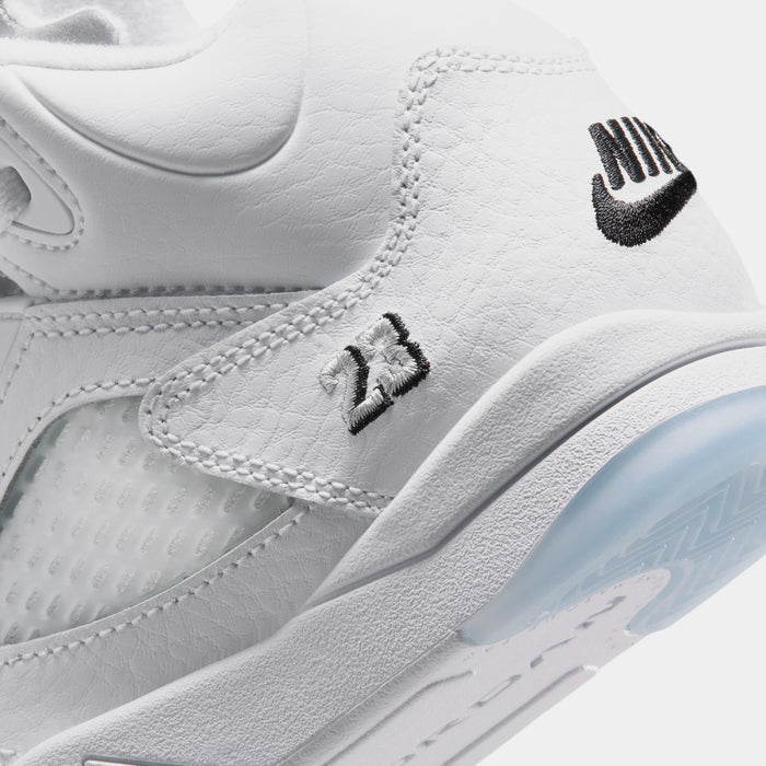 Air Jordan 5 Retro OG White Metallic Preschool Lifestyle Shoes (White/Black/Metallic Silver) Free Shipping
