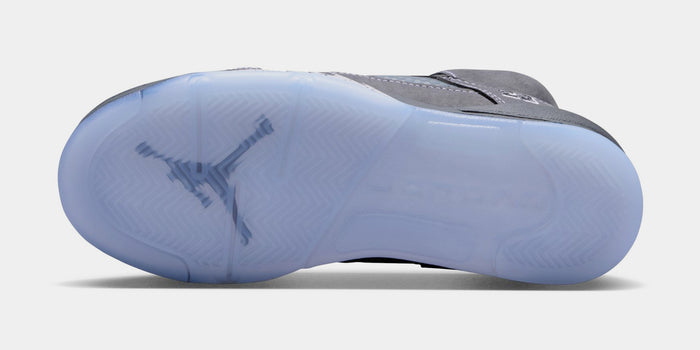 Air Jordan 5 Retro Wolf Grey Grade School Lifestyle Shoes (Light Graphite/White/Wolf Grey) Limit One Per Customer